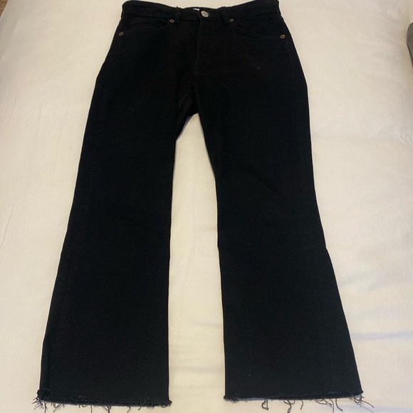 Zara Jeans Zara Cropped Flare Jeans Poshmark